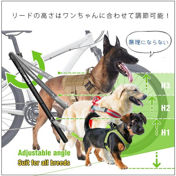 自転車用ドックリード 昭和レトロ お散歩補助具Springer 自転車用犬リード Joysmate Anda ドッグ バイク リード 自転車用 ドッグリード