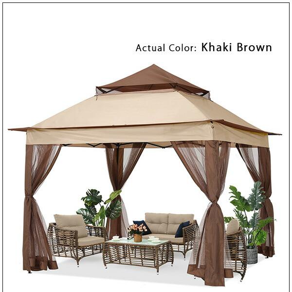 ABCCANOPY ガゼボ テント 3×3×2.7m パティオ タープ ABCCANOPY ガゼボ テント 3×3×2.7m パティオ タープ