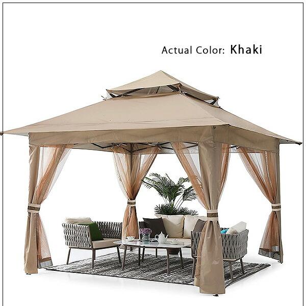 ABCCANOPY ガゼボ テント 3×3×2.7m パティオ タープ ABCCANOPY ガゼボ テント 3×3×2.7m パティオ タープ