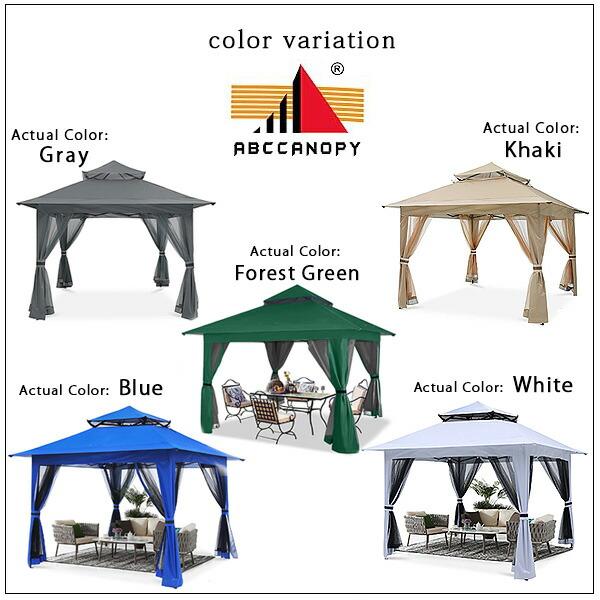 ABCCANOPY ガゼボ テント 3.9×3.9×2.7m パティオ タープ ABCCANOPY ガゼボ テント 3.9×3.9×2.7m パティオ タープ