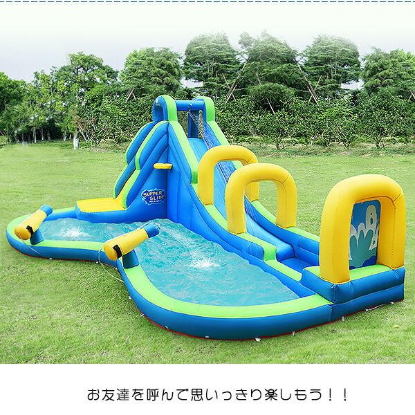 Costway インフレータブル ウォーター スライド ウォーターパーク スライダー 水遊び ビニールプール エアー遊具 ゲーム、おもちゃ 季節玩具 NA2581694609(23490円)