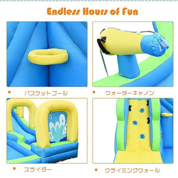 Costway インフレータブル ウォーター スライド ウォーターパーク スライダー 水遊び ビニールプール エアー遊具 ゲーム、おもちゃ 季節玩具 NA2581694609(23490円)