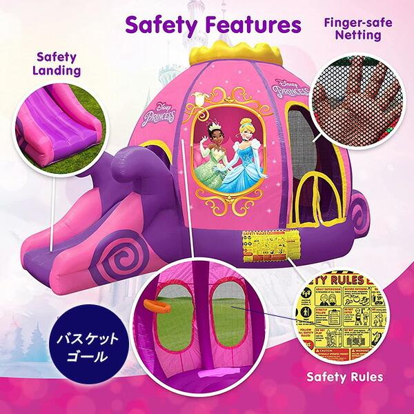 中古 Funormous ディズニー プリンセス キャリッジ インフレータブル バウンスハウス スライダー トランポリン エアー遊具 【CEG7546876923】(26391円)