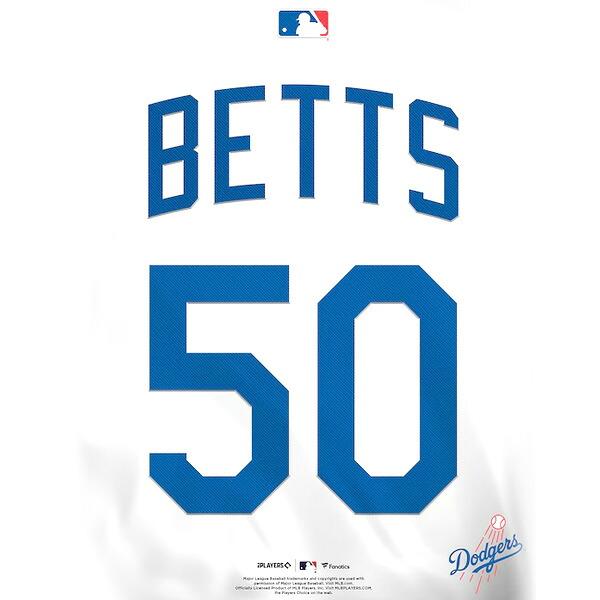 ムーキー・ベッツ ロサンゼルス・ドジャース 背番号 50 プラーク MLB