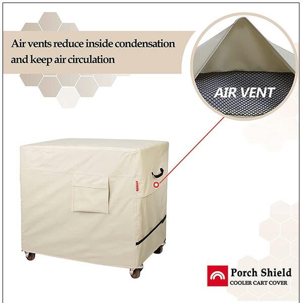 Porch Shield 80Qt クーラー カート カバー カート型 クーラーボックス