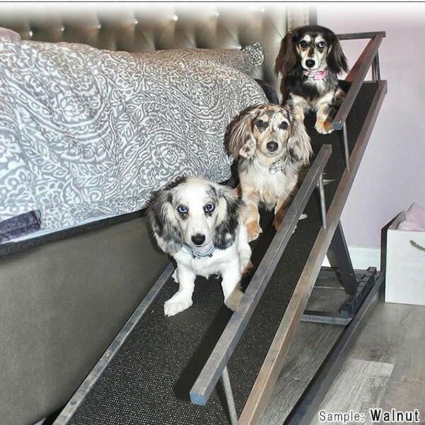 DoggoRamps ベッド スロープ 木製 折りたたみ 小型犬 7段階 高さ DoggoRamps ベッド スロープ 木製 折りたたみ 小型犬 7段階 高さ