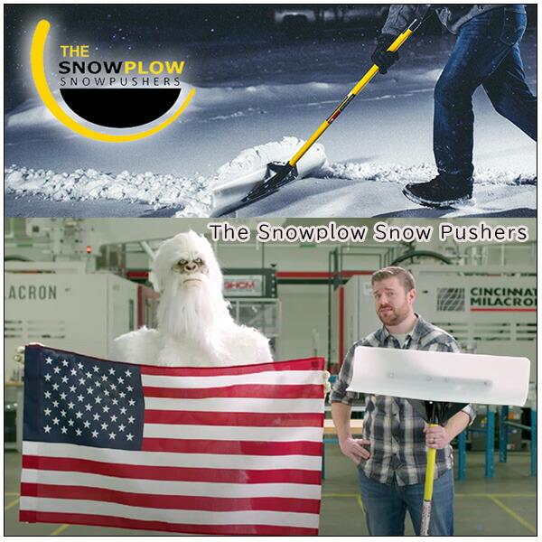 The Snowplow オリジナル スノー プッシャー 36インチ 雪かき スコップ