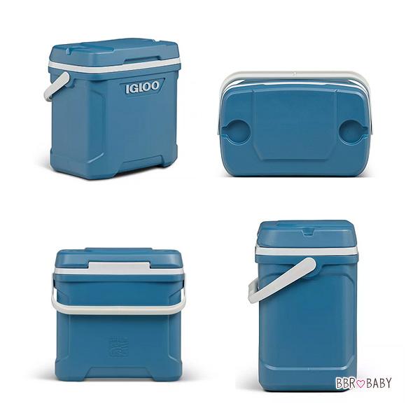 クーラーボックス 小型 イグルー クーラー 30QT 28L ブルー アイスブルー 保冷 ドリンクホルダー 部活 ビーチ キャンプ 釣り アウトドア スポーツ 防災 Iglooの画像