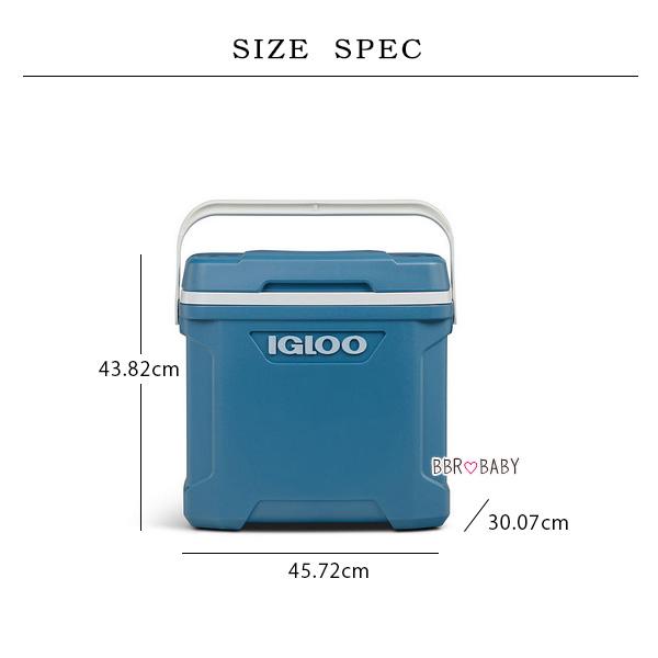 クーラーボックス 小型 イグルー クーラー 30QT 28L ブルー アイスブルー 保冷 ドリンクホルダー 部活 ビーチ キャンプ 釣り アウトドア スポーツ 防災 Iglooの画像