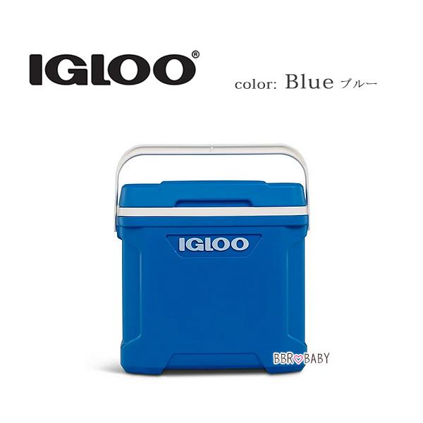 クーラーボックス 小型 イグルー クーラー 30QT 28L ブルー アイスブルー 保冷 ドリンクホルダー 部活 ビーチ キャンプ 釣り アウトドア スポーツ 防災 Iglooの画像