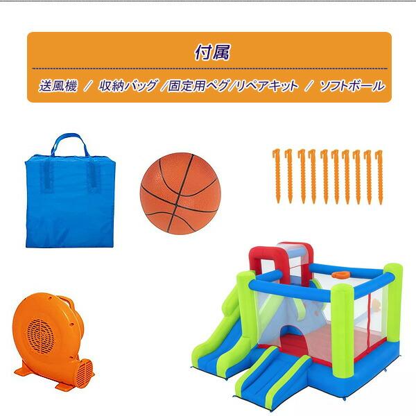 ベストウェイ ワンダー フープス メガ バウンス パーク トランポリン ソフトボール付き エアー遊具 ふわふわ遊具_9