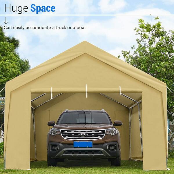 Peaktop Outdoor カーポート with サイドウォール 3.6×6×2.9m Peaktop Outdoor カーポート with サイドウォール 3.6×6×2.9m