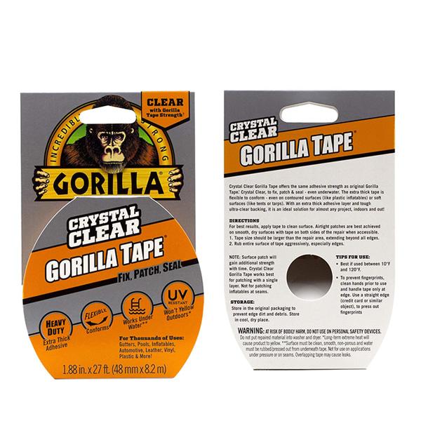 粘着テープ 補修 ゴリラ クリスタルクリア テープ 48mm×8.2m ゴリラ