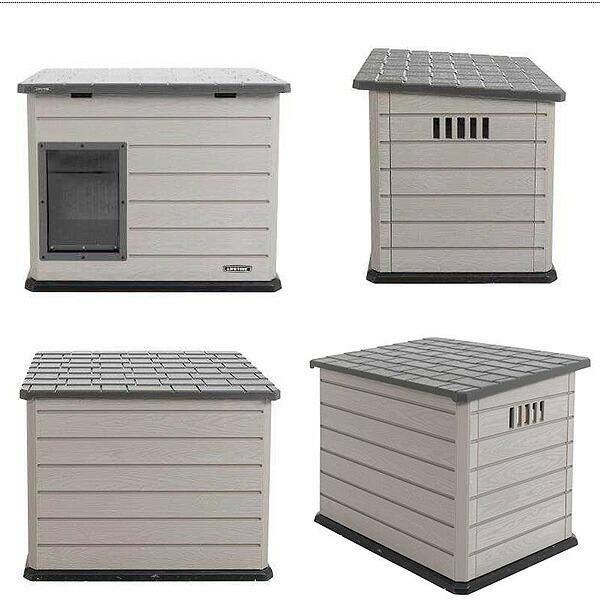 海外品 ライフタイム デラックス ドッグハウス 中型犬 大型犬 屋根開閉可能 犬小屋 犬舎 大型 【XUR2933670818】(102589円)