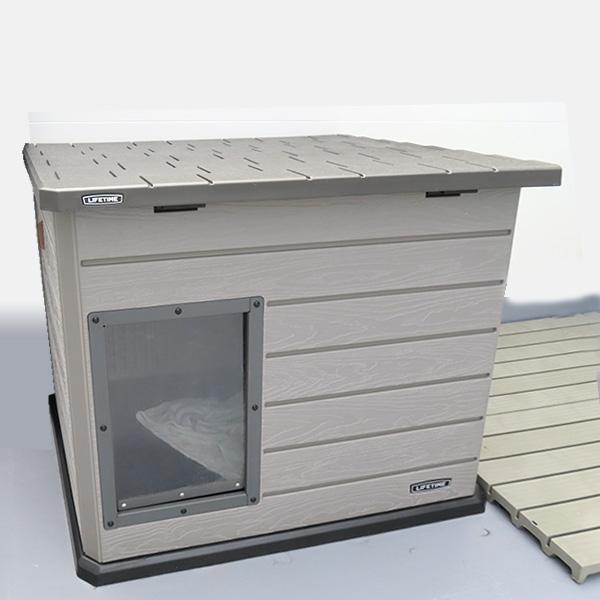 ドッグハウス ライフタイム デラックス ドッグハウス 中型犬 大型犬 屋根開閉