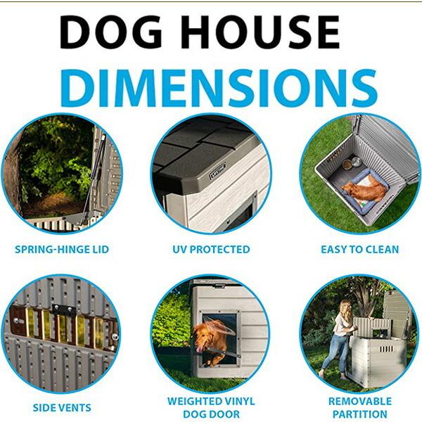 ライフタイム デラックス ドッグハウス 中型犬 大型犬 屋根開閉可能 犬小屋 犬舎 大型 :60328:BBRベビー - 通販 -  Yahoo!ショッピング