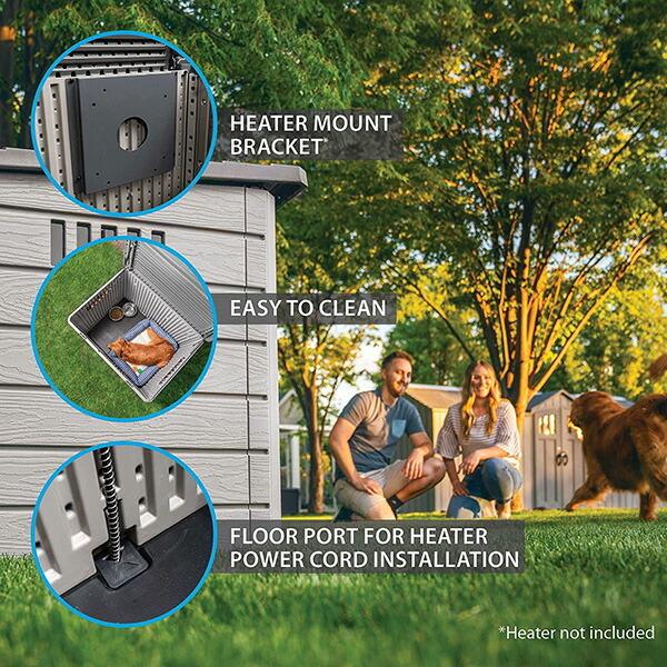 海外品 ライフタイム デラックス ドッグハウス 中型犬 大型犬 屋根開閉可能 犬小屋 犬舎 大型 【XUR2933670818】(102589円)