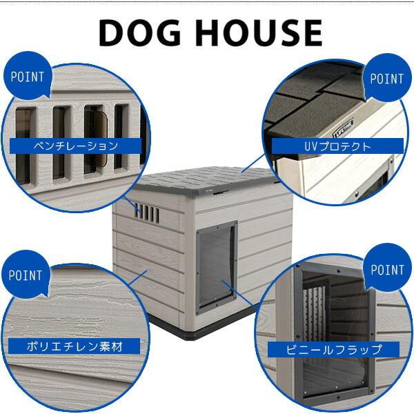 海外品 ライフタイム デラックス ドッグハウス 中型犬 大型犬 屋根開閉可能 犬小屋 犬舎 大型 【XUR2933670818】(102589円)