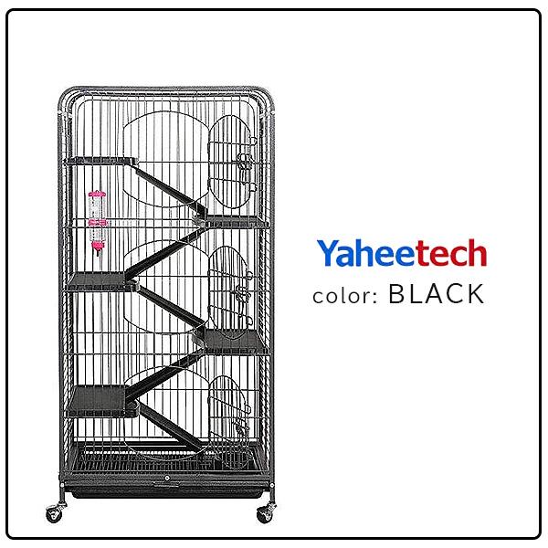 Yaheetech 52インチ ペットケージ 6段 大型 キャスター付き 小動物用