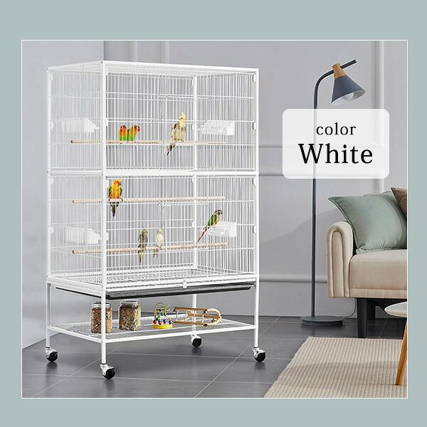 Yaheetech 52インチ ラージ バードケージ スタンド付き 鳥かご ペット
