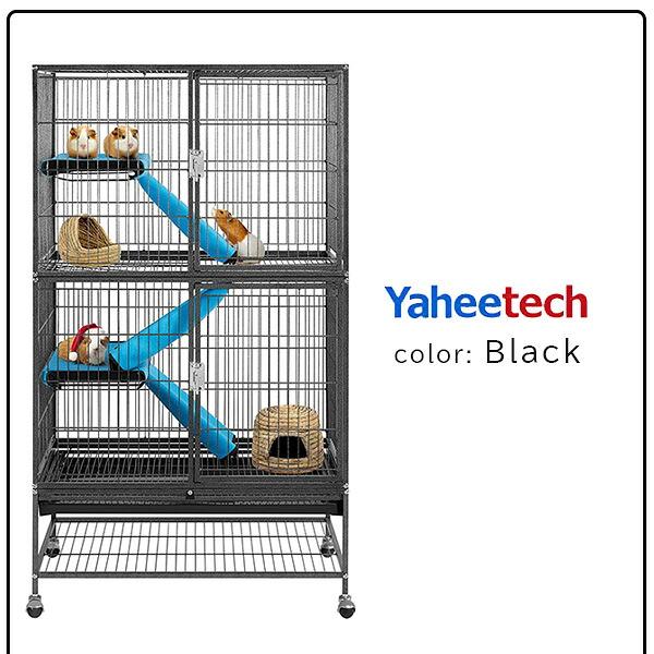 Yaheetech 54インチ スモールアニマル ケージ 大型 スタンド付き