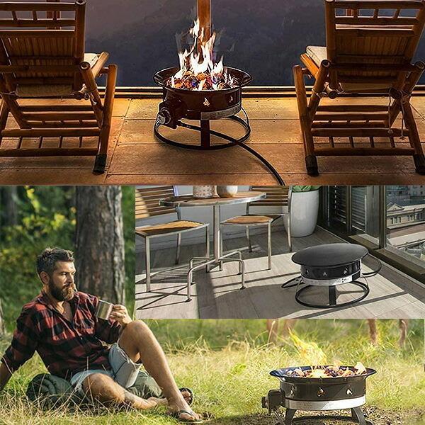アウトランドリビング ファイヤーピット ガス式 焚き火台 LPガス 屋外