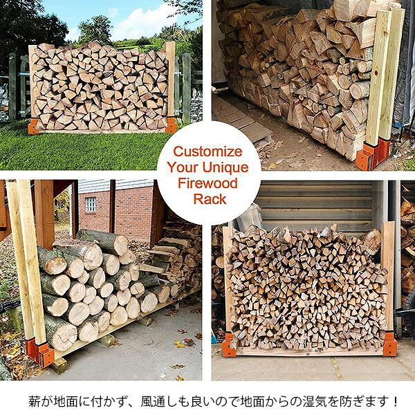 ログラック Amazon.co.jp: ログラック 薪ラック 36インチの頑丈な大きな湾曲