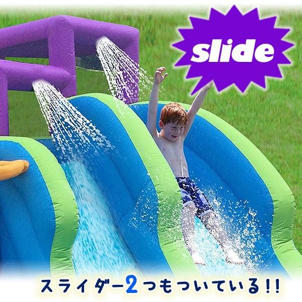 /お取り寄せ/Kahuna ツイン フォールズ ウォーター パーク スライダーウォータースライド クライミングウォール バスケット_2