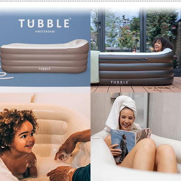 Tubble ロワイヤル インフレータブル バスタブ 簡易 お風呂 電動ポンプ