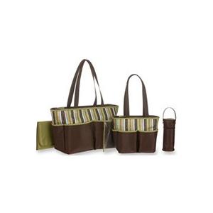 ブラウン マザーズバッグ セット マザーズバッグ トート ベビーブーム - 5in1 ダイパーバッグ セット