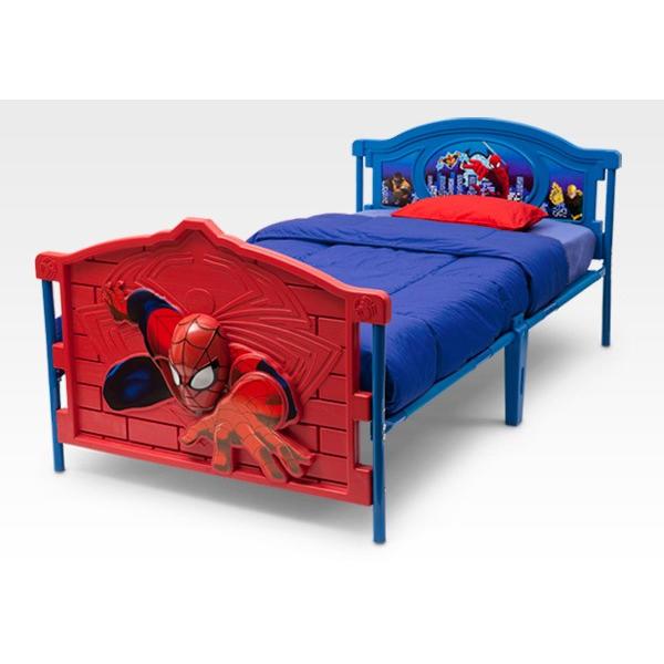 Marvel スパイダーマン 3D ツインベッド トドラーベッド キッズ 子供用 幼児用 ベッド 子供用｜bbrbaby｜02