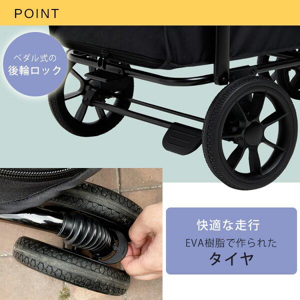 HeyDear ペットカート バギー 黒 中型犬や多頭飼い用 犬用品