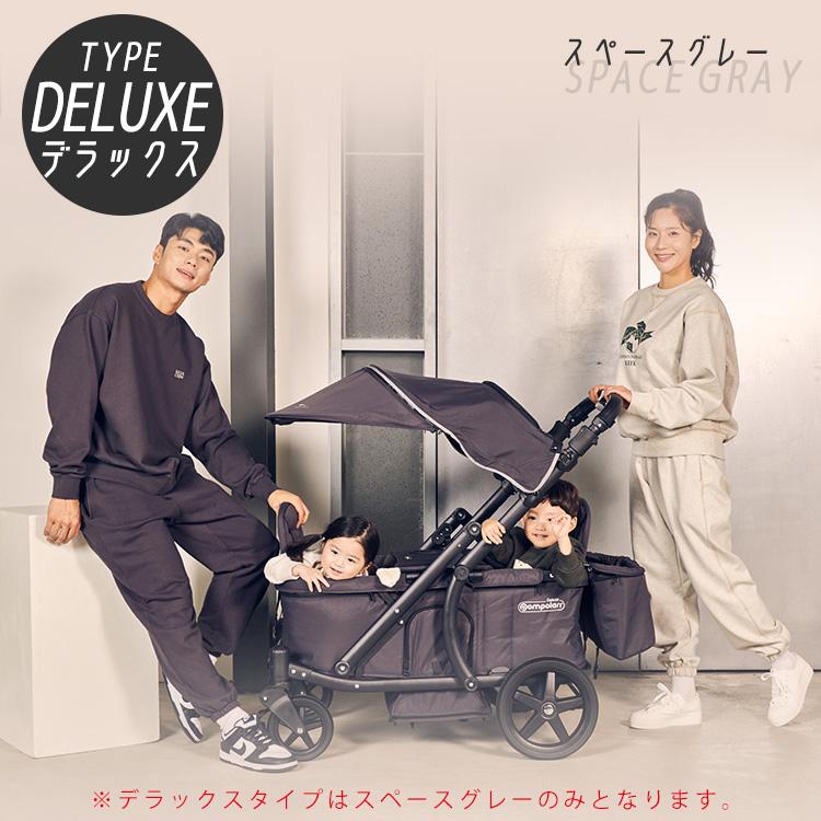 Pompolarr ポンポラー N ワゴン ブラックフレーム 2人乗り キャリー
