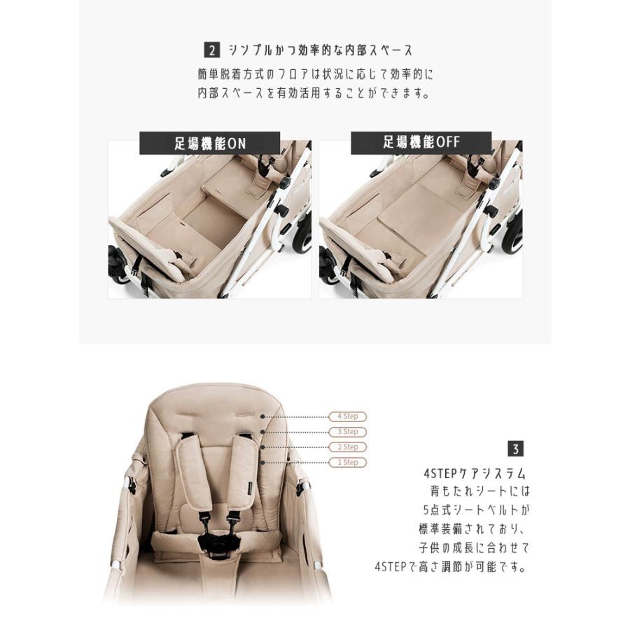 ベビーカー Pompolarr ポンポラー N ワゴン ブラックフレーム 2人乗り