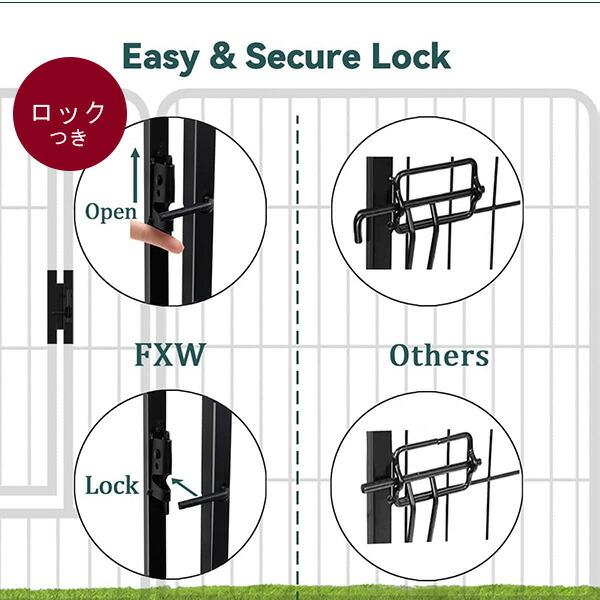 FXW ドッグ プレイペン 高さ61cm/16パネル ペットサークル ドア付き 小型犬 中型犬 ペットゲート FXW ドッグ プレイペン 高さ61cm/16パネル ペットサークル ドア付き 小型犬 中型犬 ペットゲート