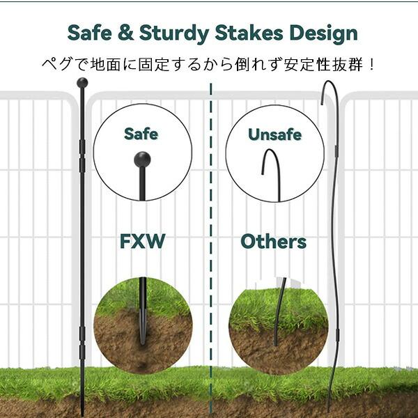 FXW ドッグ プレイペン 高さ61cm/16パネル ペットサークル ドア付き 小型犬 中型犬 ペットゲート FXW ドッグ プレイペン 高さ61cm/16パネル ペットサークル ドア付き 小型犬 中型犬 ペットゲート