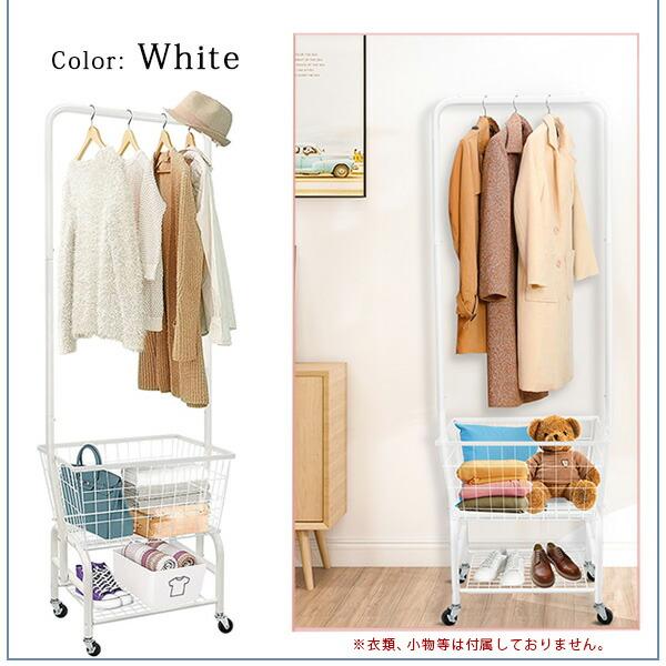 Mosxoed ランドリー カート キャスター付き 洗濯かご ランドリー