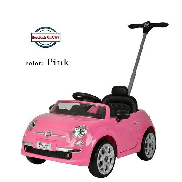 お取り寄せ/Best Ride On Cars フィアット500 プッシュカー 足けり