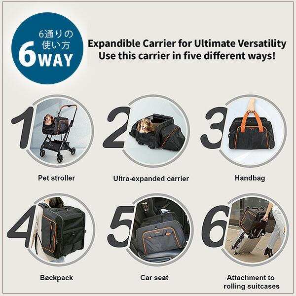 ibiyaya イビヤヤ JetPaw 3-in-One ペット ストローラー 使い方6