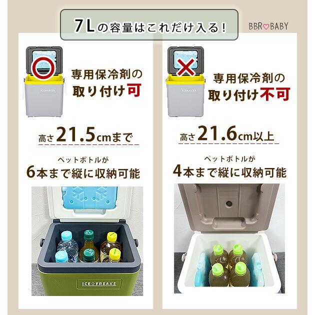 クーラーボックス 小型 アイスマスター アイスフリークス 7L 保冷剤1個