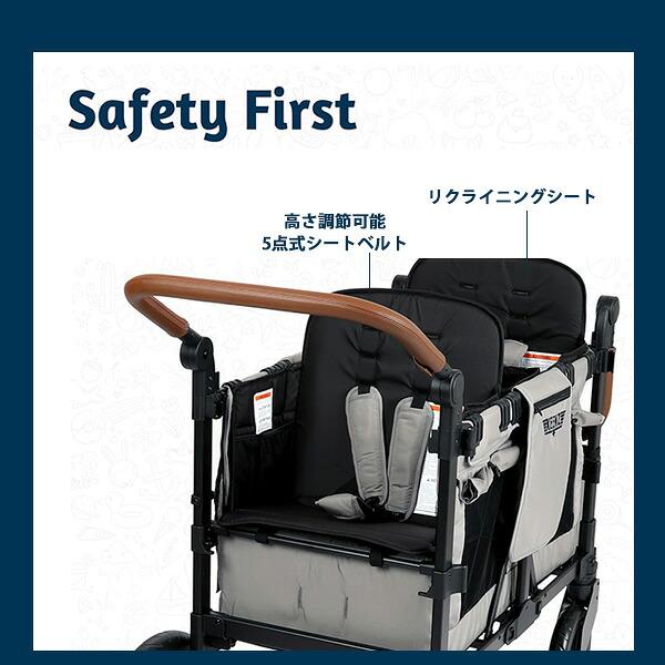 お取り寄せ/Keenz VYOO 2人乗り ストローラー ワゴン キャノピー付き