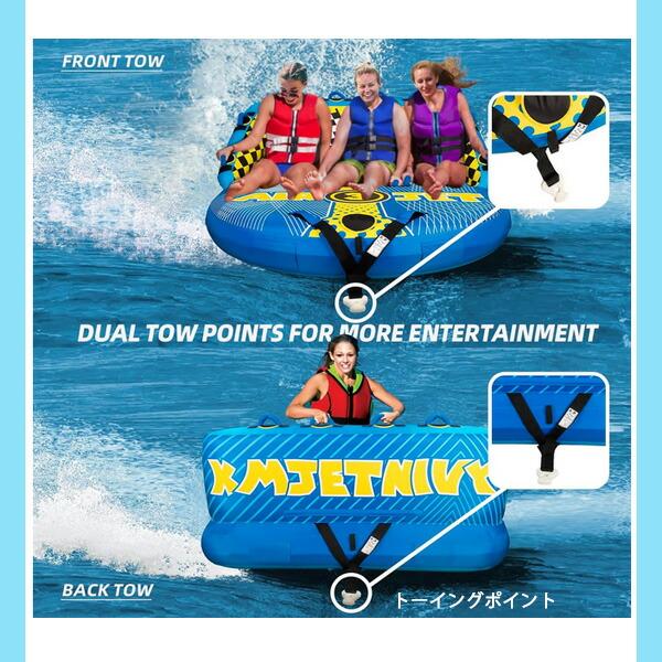 お取り寄せ/KMJETNIVY トーイングチューブ 3人乗り 4人乗り バナナ