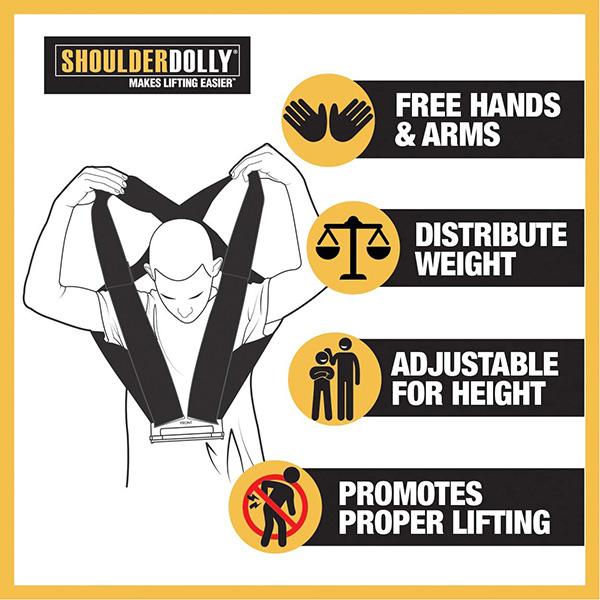 お取り寄せ/Shoulder Dolly 運搬ベルト 引っ越し ベルト 重たい荷物を