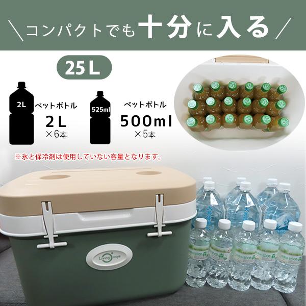 クーラーボックス 小型 LIVING OVOJE アイスボックス 25L おしゃれ