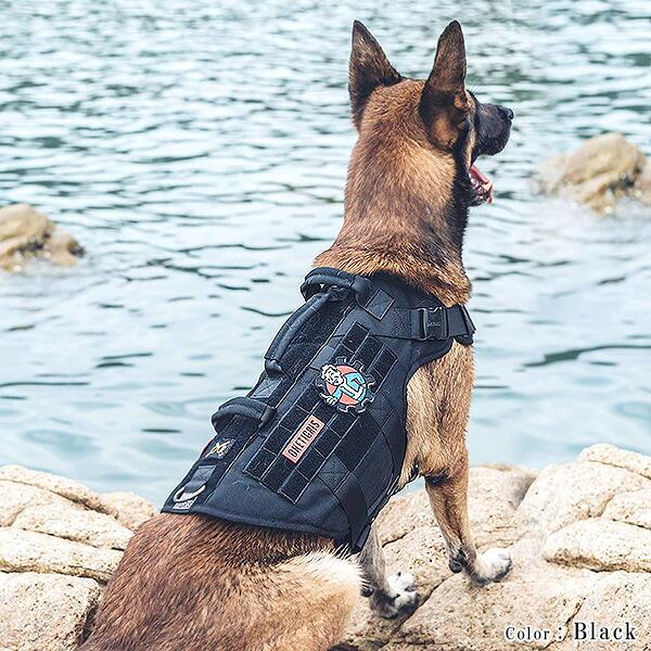 お取り寄せ/OneTigris ラージ タクティカル ドッグ ハーネス MOLLE