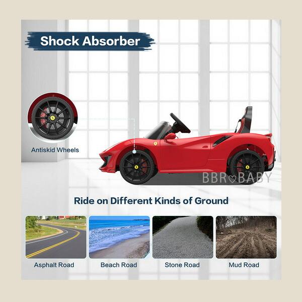 乗用玩具 乗用ラジコン DIKEP フェラーリ F488 ピスタ スパイダー