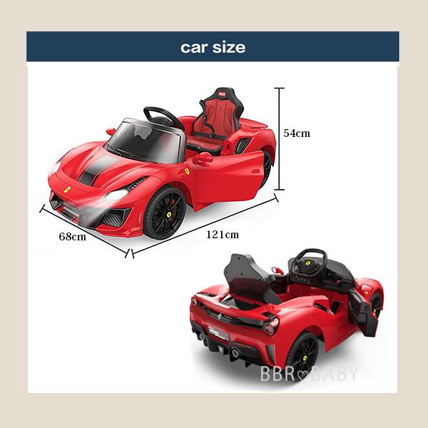 乗用玩具 乗用ラジコン DIKEP フェラーリ F488 ピスタ スパイダー