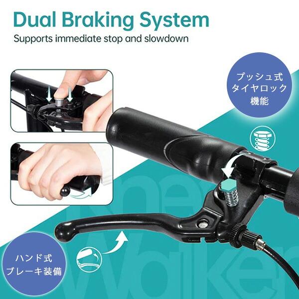 ELENKER 10インチ ニー スクーター 歩行補助 ケガ 骨折 リハビリ