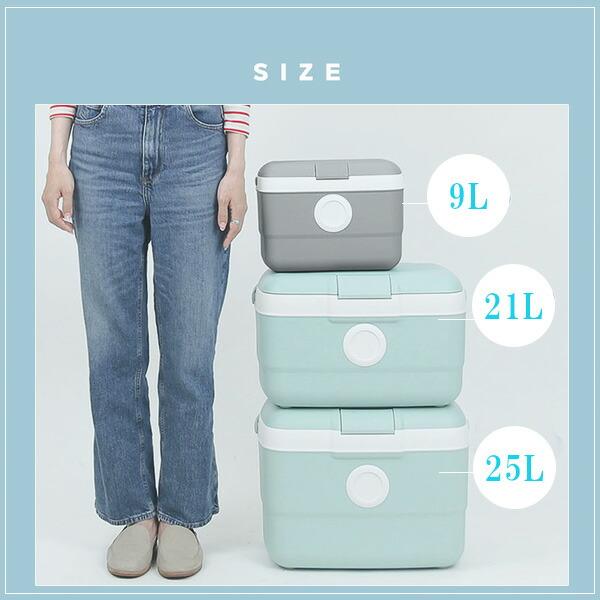 クーラーボックス 小型 コンボセット OLIVING ドット アイスボックス