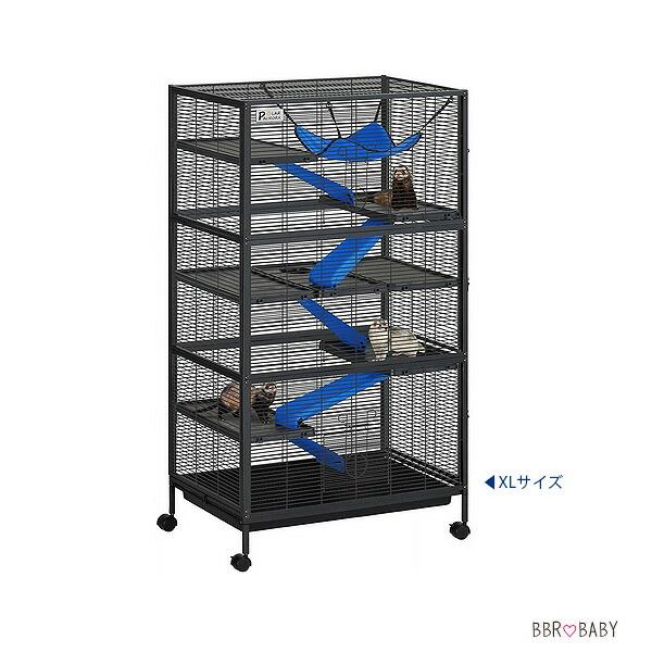 Betisef スモール アニマル ペット ケージ 大型 キャスター付き スロープ 小動物 モルモット リス チンチラ フェレット ウサギ ハリネズミ エキゾチックアニマルの画像